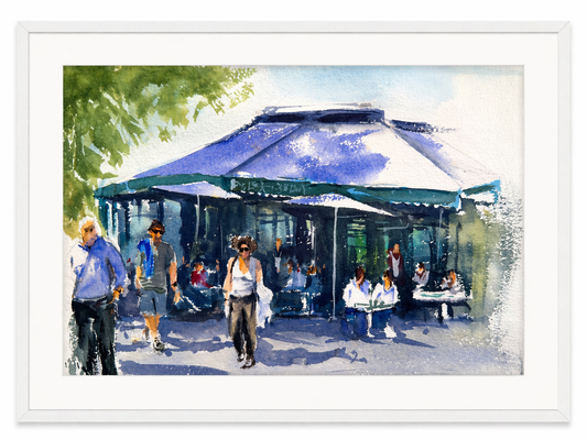 Café Scene (Watercolor)