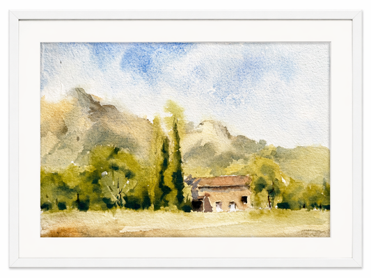 Countryside Landscape (Watercolor)