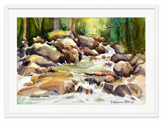 Forest Stream (Watercolor)